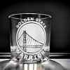 Crystal Rocks Glass with Basketball design on bottom
